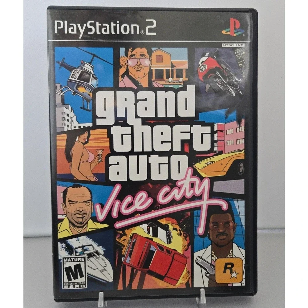 Grand Theft Auto: Vice City (Sony PlayStation 2, 2002) Black Label CIB - TESTED‎